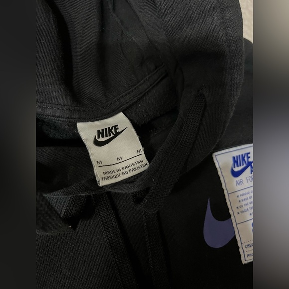 Nike Sportswear Air Force 1 Pullover Hoodie Black Men’s Medium - Picture 4 of 7
